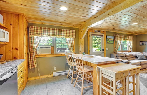 Walden Cabin | Rustic Cabin in West Danville w/Deck & Fire Pit!