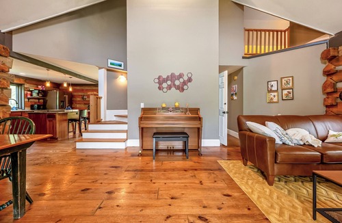 Blacksburg House | Rustic log cabin with modern comforts, scenic views, and cozy spaces for the perfect getaway.