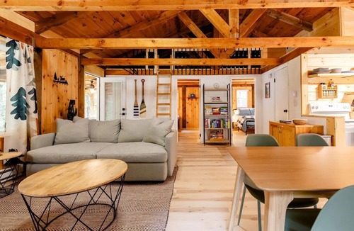 Northville Cabin | Scenic Adirondack Cabin w/Hot Tub - River Bend