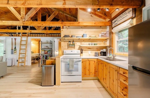 Northville Cabin | Scenic Adirondack Cabin w/Hot Tub - River Bend