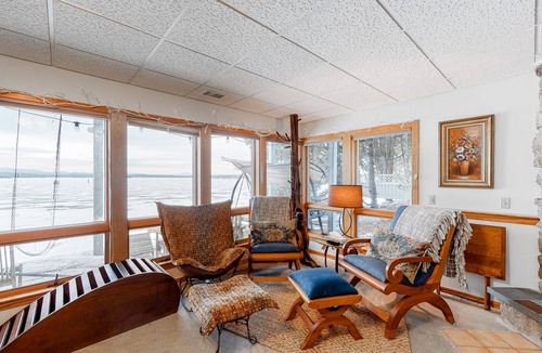 Schuyler Falls House | Scenic lakefront home with gas fireplace, high-speed WiFi, & patio