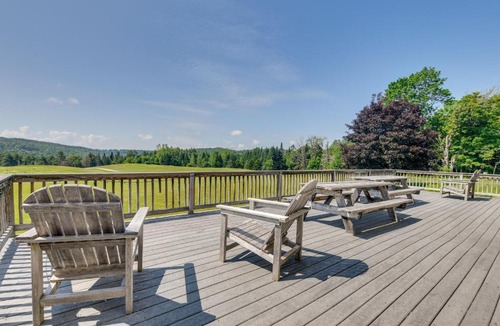 East Calais House | Secluded Family Getaway Near Stowe Deck and Hot Tub