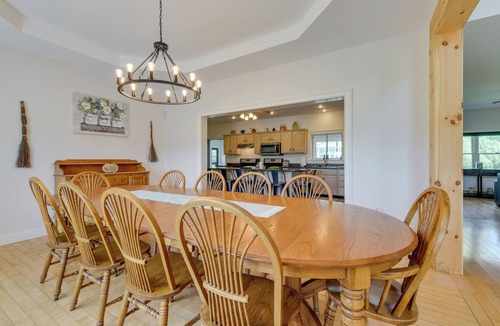 East Calais House | Secluded Family Getaway Near Stowe: Deck & Hot Tub