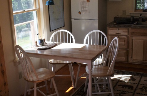 Stonington Cabin | Secluded Rustic Cabin in the Woods with Distant Water View