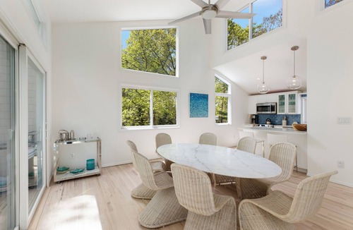 Northwest Harbor House | Serene East Hampton Retreat with Heated Pool. Walk to Sammy’s beach!