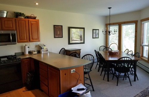 North Troy House | Ski in/out 4 BR townhome directly on Raccoon Run and the Village Chair Lift !