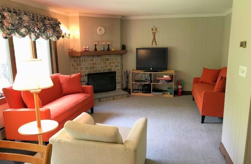 Bromley Mountain Condo | Slopeside 1-Bedroom Condo at Bromley's Bower House
