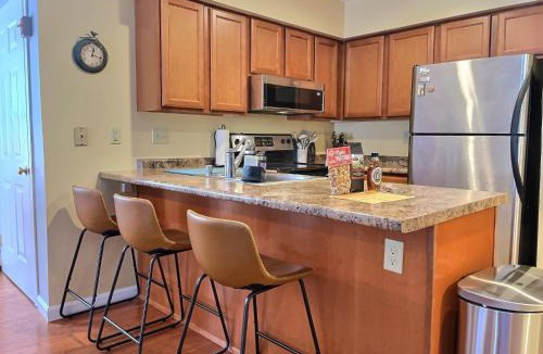 Killington Apartment | SnowDen Ski On Ski Off at Pico Fireplace