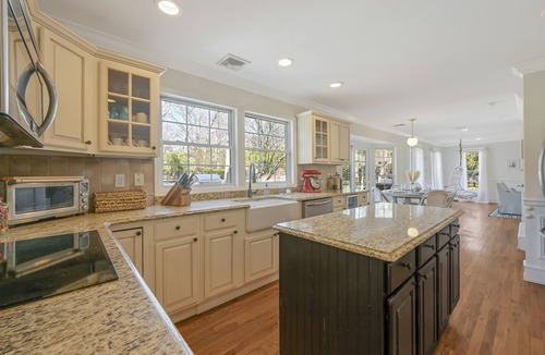 Eastport House | Southampton getaway perfection w heated saltwater pool - minutes to the beach!