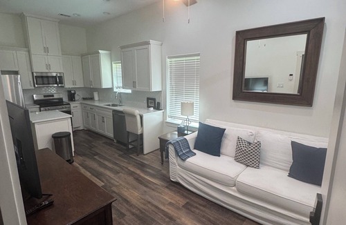 Wharton Apartment | Spacious 4-plex apartment in tranquil Wharton with AC, WiFi, and Security System