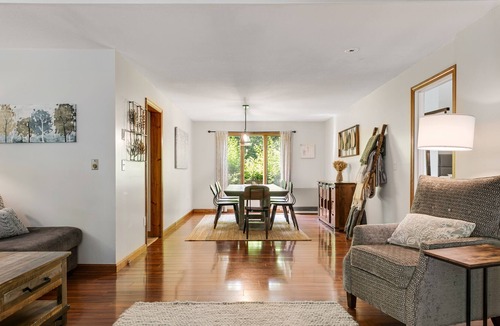 West Hartford House | Spacious dog-friendly home with two decks, fireplace, home office, pools & golf