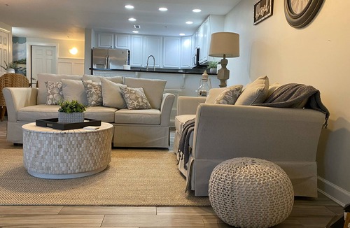 Ocean City Condo | Spacious Waterfront Condo - Walk to Beach + Boardwalk - Sleeps 10–12
