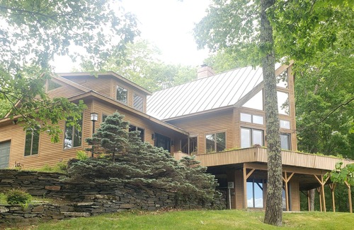 West Hartford House | Spectacular mountain view home with a wraparound deck, washer/dryer, wet bar