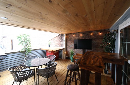 Glens Falls House | Spectacular Roof Top Patio 3bd Apartment in Downtown Glens Falls