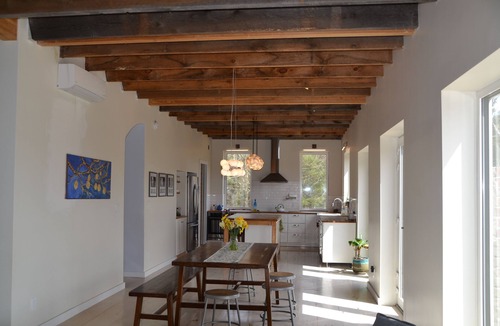 Sparrow Bush House | Stone Eco House on 120 acres with a pond, meadows, brook, and hiking trails.