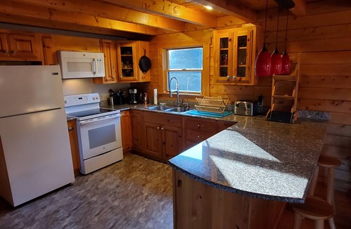 Roque Bluffs Cabin | Sunset Cabin by the Sea: Log cabin w/stunning ocean views. Unwind in paradise!