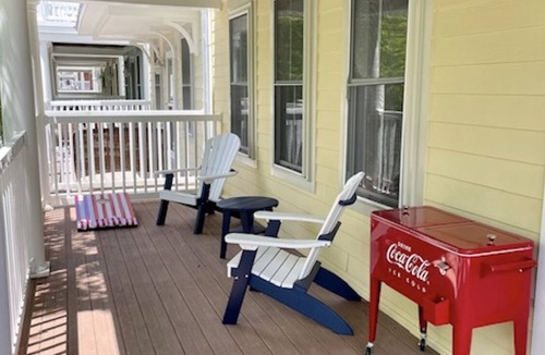 Sunset Island House | Sunset Island Beach House w/3 Large Decks, 75' TV, quick walk to amenities
