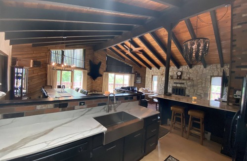 Gormania Cabin | The eclectic lodge sits on 10 acres and is within 40 minutes from 3 ski resorts.