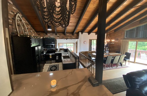 Gormania Cabin | The eclectic lodge sits on 10 acres and is within 40 minutes from 3 ski resorts.