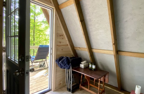 Town of Broome Cabin | The Far-Rest Fox A-Frame Off Grid Glamp High in the Trees of Mystical Forest
