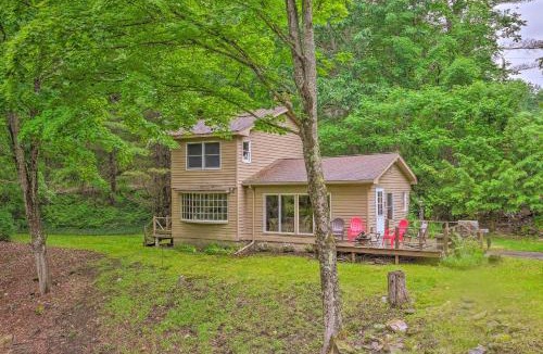 Mill River House | The Mill River Cabin with Fireplace and River View!