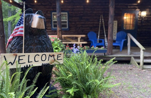 Schroon Lake Cabin | The perfect ADK log cabin getaway on 4 acres and 5 min. to town!