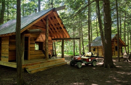 Newtonville Cabin | TimberTown Cabin #3 at June Farms, GLAMPING at it's finest!