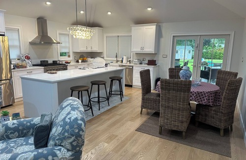East Quogue House | Tranquil 4-bedroom house with AC in East Quogue. Covered patio.