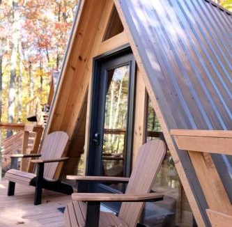 Scio Ski Chalet | Two People A-frame Ideal to Reconnect with Nature in Ohio