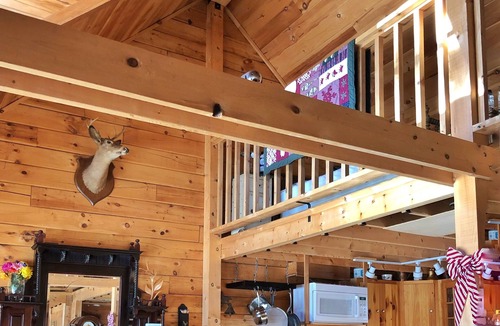 Twin Mountain Cabin | Unique Log Cabin in a Private White Mountain Setting with Spectacular Views