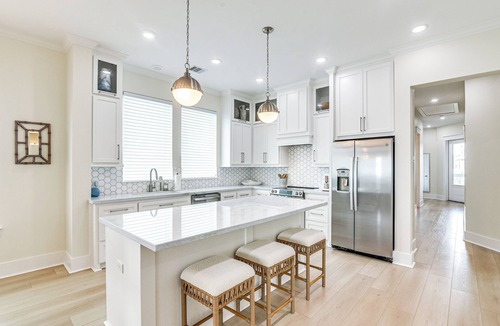 Terramar Beach House | Walk to Beach: Galveston Gem w/Pool Access