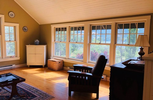 Deer Harbor House | Water view 2 bedroom cottage with beach access, garden and tennis court.