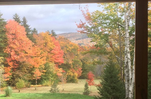 West Dover Cabin | Waterfalls-View-Pond. Secluded Vermont Log Cabin at Mount Snow. EV Outlet