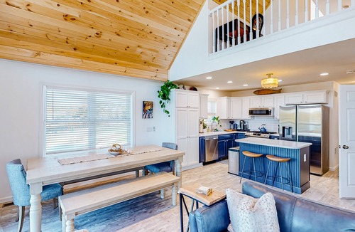 North Hero House | Waterfront home on Lake Champlain with pool, hot tub, dock, kayak & canoe