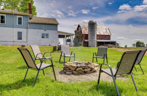 Wellsboro House | Wellsboro Farmhouse with Grill and Fire Pit!
