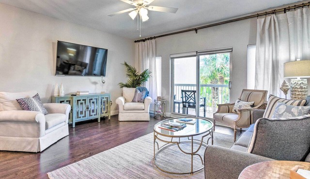 Classy Resort Condo w/Balcony: Walk to Beach