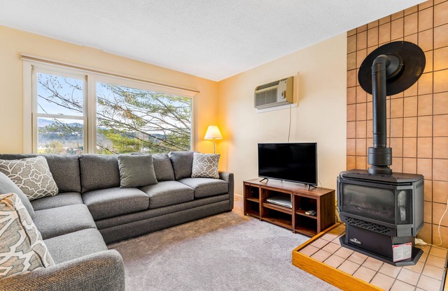 Lovely mountain home w/shared hot tub & pool, washer/dryer, free WiFi, fireplace