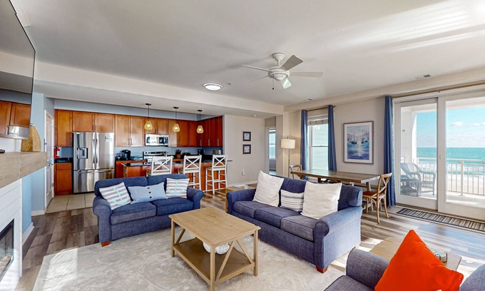 Sandbridge Condo | Beachfront 2nd-floor condo with ocean views, balcony, 3 pools & gym