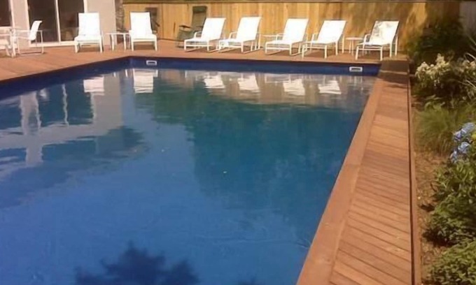 Beach Hampton House | Hamptons Designer Beach Home, Large Pool, 1 Block From Private Ocean Beach