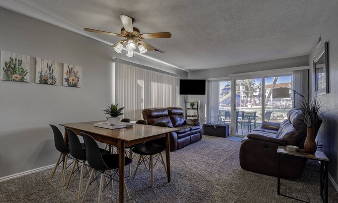 St. George Condo | New EV chargers! GROUND FLOOR! End Unit, Resort Side, All Access!