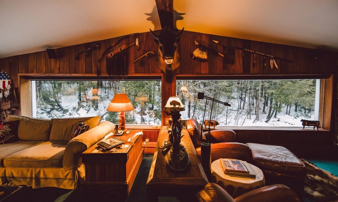 Morrisville House | Stowe Paradise Rental - Romantic Getaway with Private Swimming Hole & Waterfall