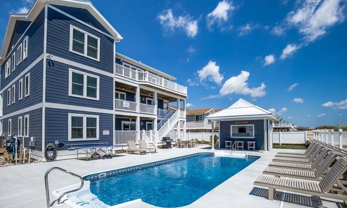 Sandbridge House | Villa Sol | Oceanfront | Private Pool, Hot Tub