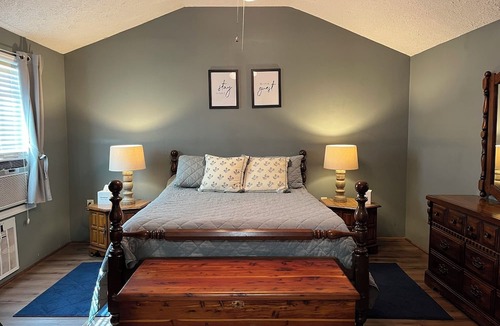 Jackson Cabin | Cozy Couples Cabin in Jackson with AC and fully stocked fish pond for your use